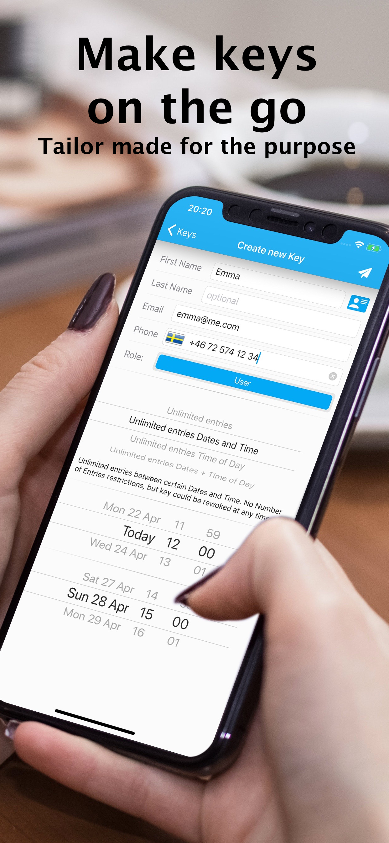 One-tap unlock from anywhere in the world