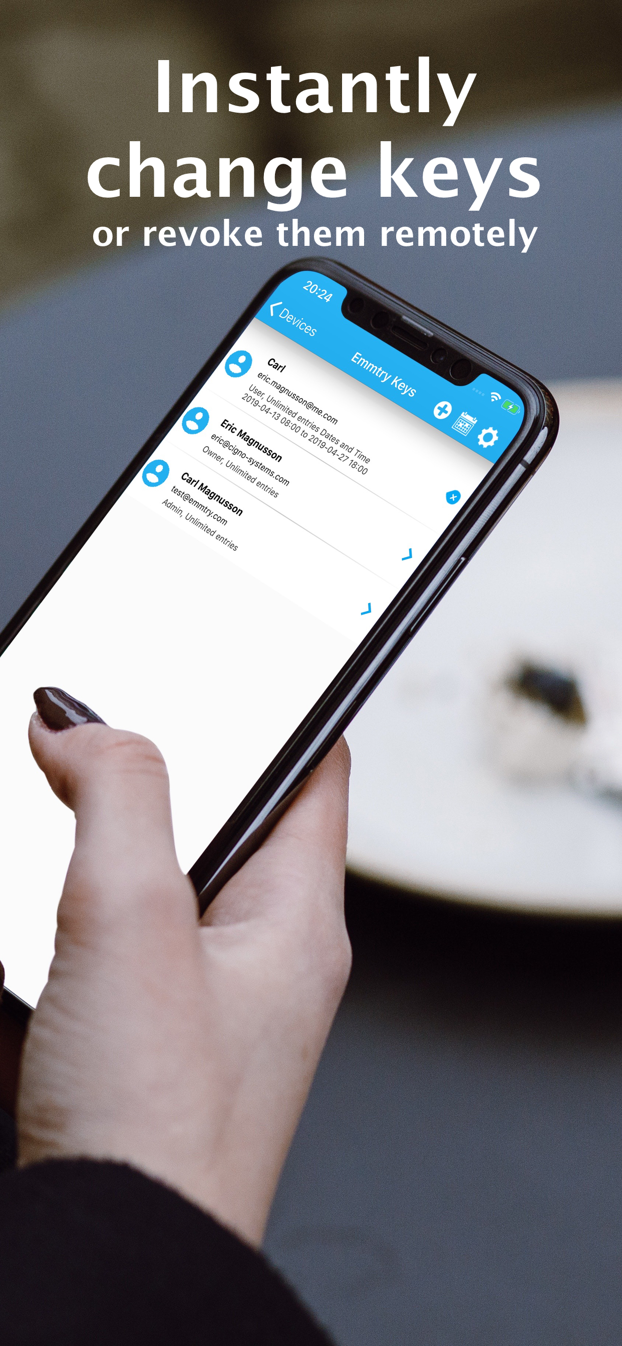 User management with granular permissions